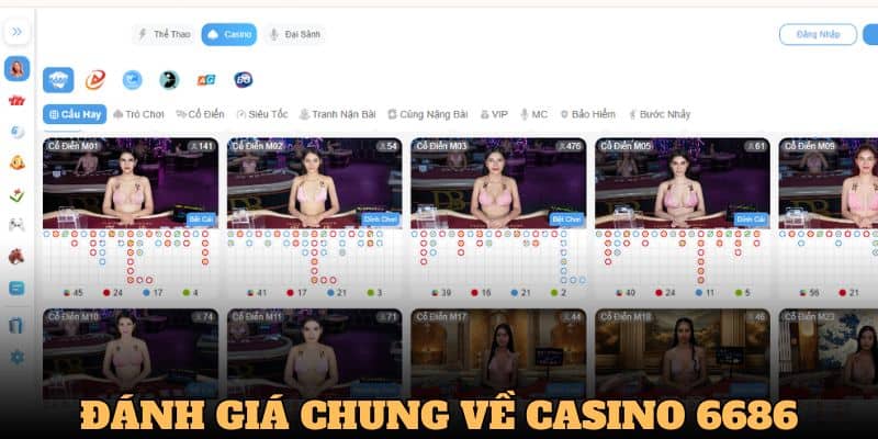 Đánh giá chung về casino 6686